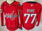 Washington Capitals #77 TJ Oshie Red Authentic Jersey