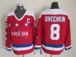 Washington Capitals #8 Alex Ovechkin Red Winter Classic Throwback Jersey