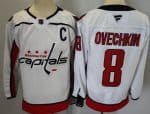 Washington Capitals #8 Alex Ovechkin White Authentic Jersey