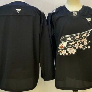 Washington Capitals Blank Black 50th Authentic Jersey