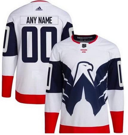 Washington Capitals Custom White 2023 Stadium Series Authentic Jersey