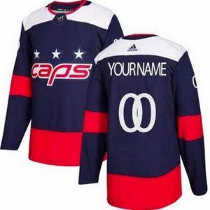 Washington Capitals Customized Navy 2018 Stadium Series Authentic Jersey