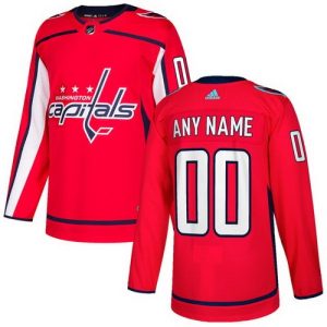 Washington Capitals Customized Red Authentic Jersey