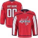 Washington Capitals Customized Red Fanatics Authentic Jersey
