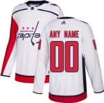 Washington Capitals Customized White Authentic Jersey