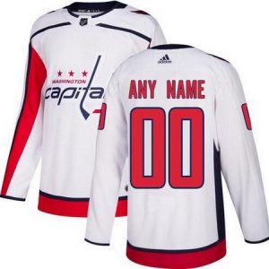 Washington Capitals Customized White Authentic Jersey