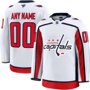 Washington Capitals Customized White Fanatics Authentic Jersey