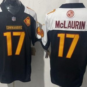Washington Commanders #17 Terry McLaurin Limited Black Thanksgiving FUSE Vapor Jersey