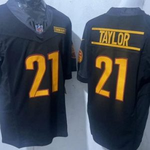 Washington Commanders #21 Sean Taylor Limited Black FUSE Vapor Jersey