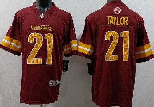 Washington Commanders #21 Sean Taylor Limited Red Vapor Jersey