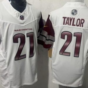 Washington Commanders #21 Sean Taylor Limited White FUSE Vapor Jersey
