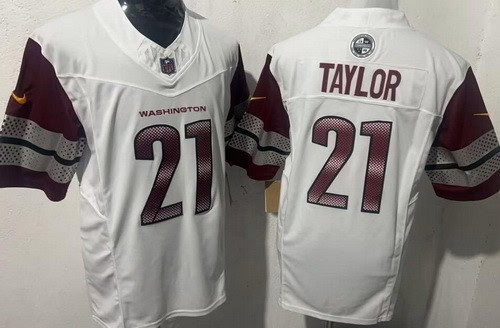 Washington Commanders #21 Sean Taylor Limited White FUSE Vapor Jersey