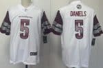 Washington Commanders #5 Jayden Daniels Limited White Vapor Jersey