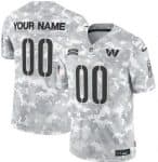 Washington Commanders Customized Limited Arctic Camo 2024 Salute to Service Jersey