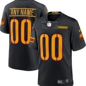 Washington Commanders Customized Limited Black Vapor Jersey
