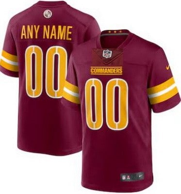 Washington Commanders Customized Limited Red Vapor Jersey
