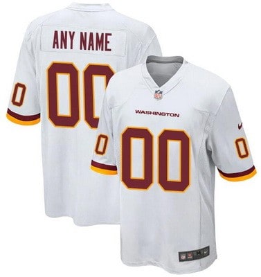 Washington Football Team Customized Game White Jersey