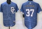 Washington Nationals #37 Stephen Strasburg Blue 2025 City Connect Limited Jersey
