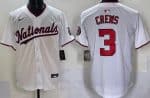 Washington Nationals #3 Dylan Crews White Limited Jersey