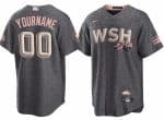 Washington Nationals Customized Gray 2022 City Connect Cool Base Jersey