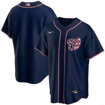 Washington Nationals Customized Navy 2020 Cool Base Jersey