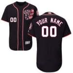 Washington Nationals Customized Navy Blue FlexBase Jersey