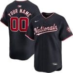 Washington Nationals Customized Navy Limited Jersey