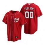 Washington Nationals Customized Red 2020 Cool Base Jersey