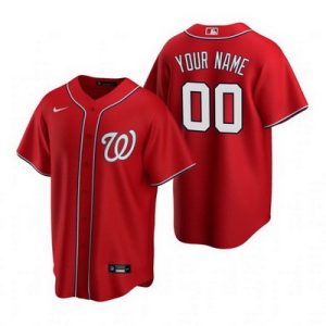 Washington Nationals Customized Red 2020 Cool Base Jersey