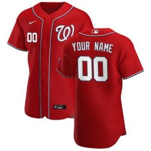 Washington Nationals Customized Red 2020 FlexBase Jersey