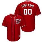 Washington Nationals Customized Red Cool Base Jersey