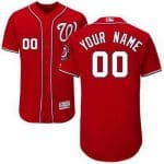 Washington Nationals Customized Red FlexBase Jersey