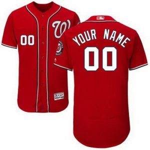 Washington Nationals Customized Red FlexBase Jersey