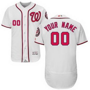 Washington Nationals Customized White FlexBase Jersey