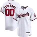Washington Nationals Customized White Limited Jersey
