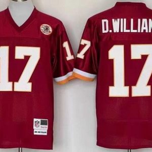 Washington Redskins #17 Doug Williams Red Throwback Jersey