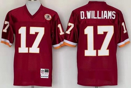 Washington Redskins #17 Doug Williams Red Throwback Jersey