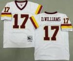 Washington Redskins #17 Doug Williams White 1987 Throwback Jersey