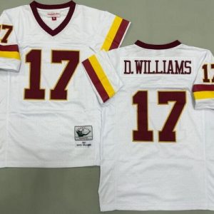Washington Redskins #17 Doug Williams White 1987 Throwback Jersey