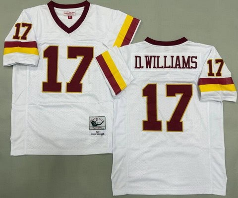 Washington Redskins #17 Doug Williams White 1987 Throwback Jersey