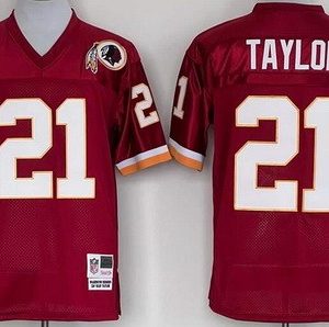 Washington Redskins #21 Sean Taylor Red Throwback Jersey