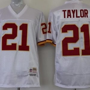 Washington Redskins #21 Sean Taylor White Throwback Jersey