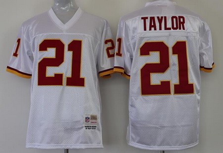 Washington Redskins #21 Sean Taylor White Throwback Jersey