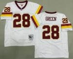 Washington Redskins #28 Darrell Green White 1991 Throwback Jersey