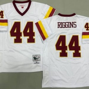 Washington Redskins #44 John Riggins White Alternate 1982 Throwback Jersey
