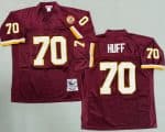 Washington Redskins #70 Sam Huff Red Throwback Jersey