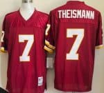 Washington Redskins #7 Joe Theismann Red Throwback Jersey
