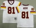 Washington Redskins #81 Art Monk White Alternate Throwback Jersey