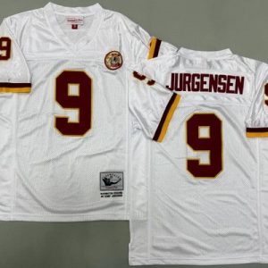 Washington Redskins #9 Sonny Jurgensen White Throwback Jersey