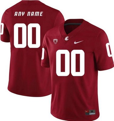 Washington State Cougars Customized Limited Red College Football Jersey
